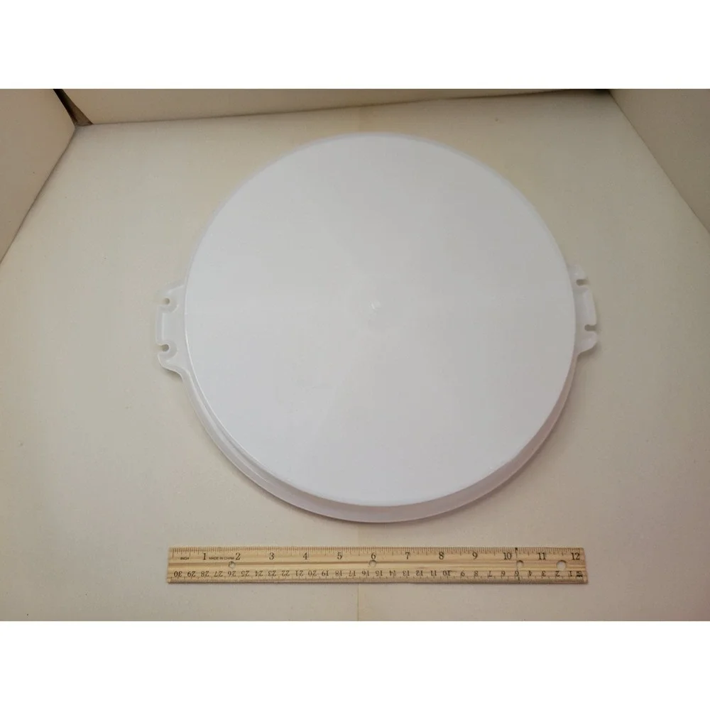 Vintage Tupperware Party Susan 405-1 White Divided Serving Tray with Lid 224-13
